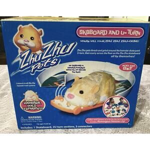 New ZhuZhu Pets Sk8Board And U-Turn Add On Set